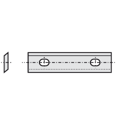 Doosje met 10 stuks HW K1920 wisselmessen Oertli-systeem Z=2+2 12 x 12 x 1.5