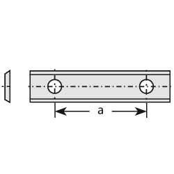 Doosje met 10 stuks wisselmessen HW K1920 30 x 9 x 1.5 (h.o.h. 14)