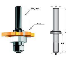 Opspan-as M8 S=12.7 L1=29.75 voor 800.626 & 822