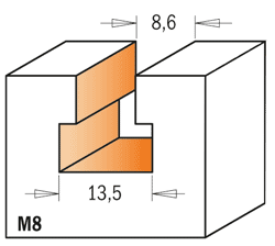 T-groeffrees Z2 HW S=8 d=8.6 D=13.5 (M8)