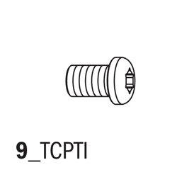 Torx-bout T9 TCPTI M3x4x5.7 D=4.6
