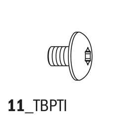 Torx-bout T15 TBPTI M3.5x5.7x8.5 D=6