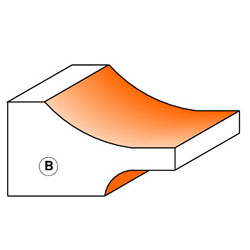 Paneelfrees 2-delig HW S=12 D=89x16 profiel B