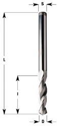 Spiraalboor (120° tophoek geslepen) D=4x27x55 HWM Links