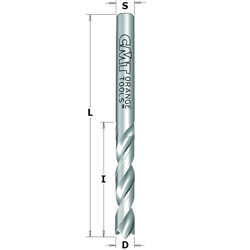 Spiraalboor (60° tophoek geslepen) D=4x27x55 HWM Links